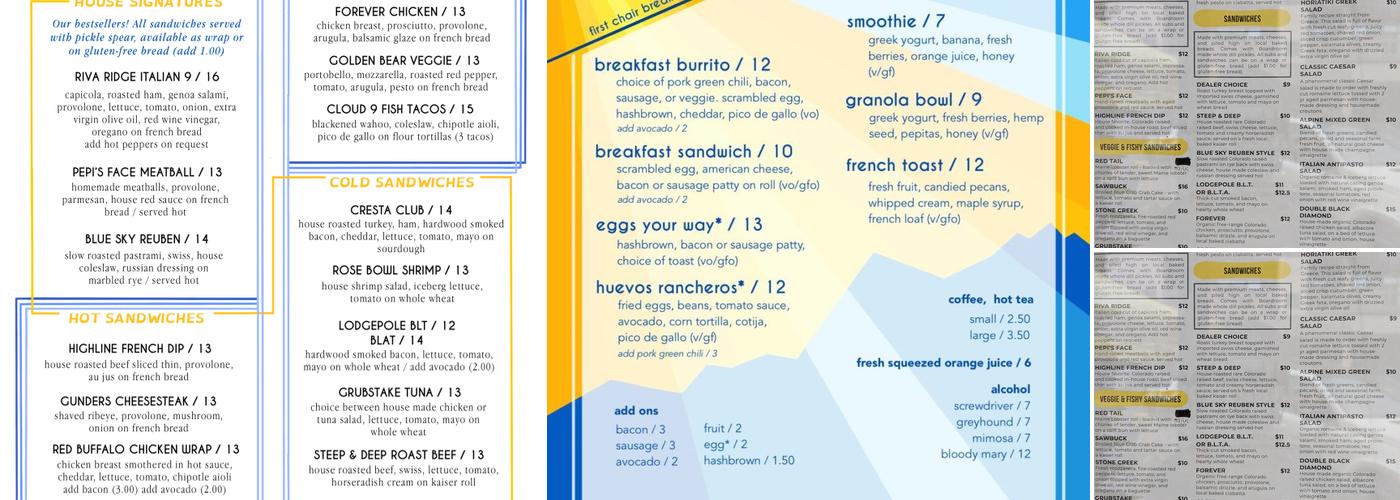 Boardroom Market and Deli Menu