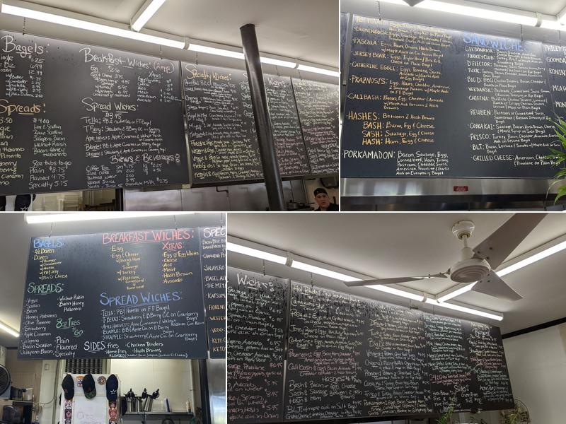 DeRocco's Wiches Bagels and Brew Menu