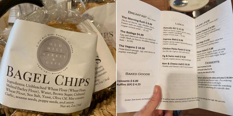 Old Mill Market & Cafe Menu