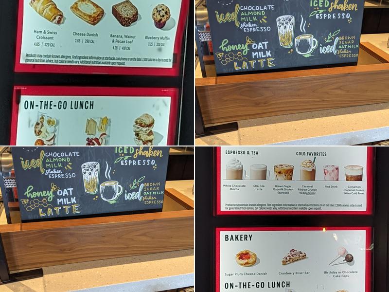 Starbucks Menu