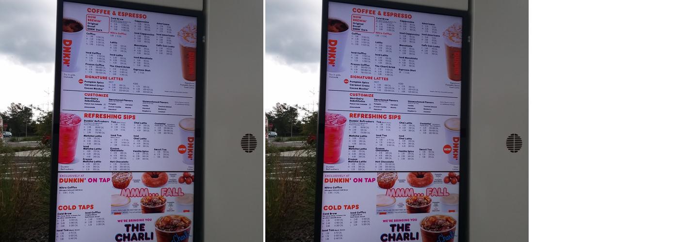 Dunkin' Menu