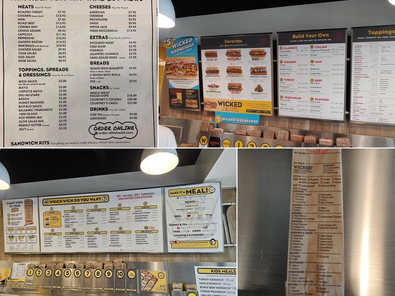 Which Wich Superior Sandwiches Menu