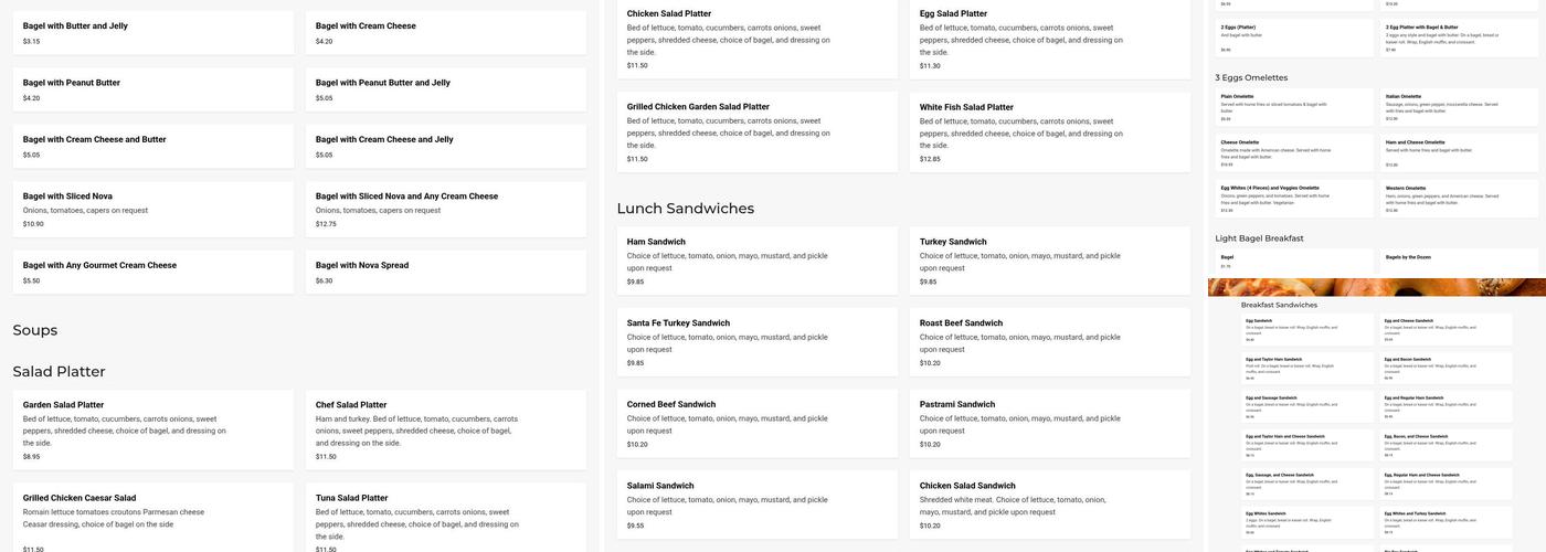 Makeb's Bagels & Deli Menu