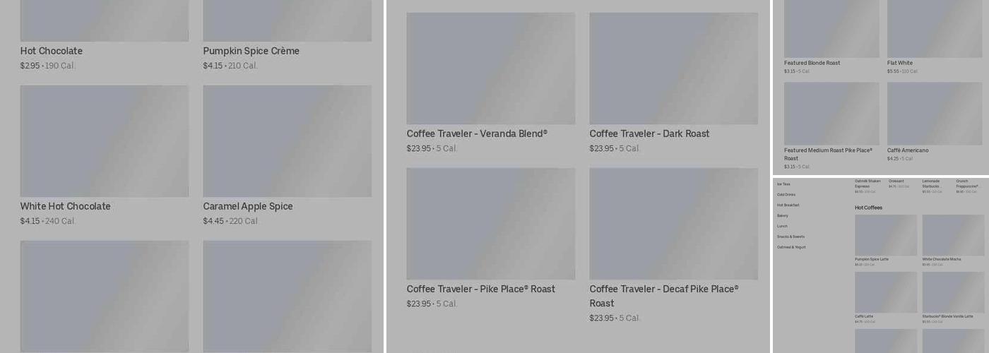 Starbucks Menu