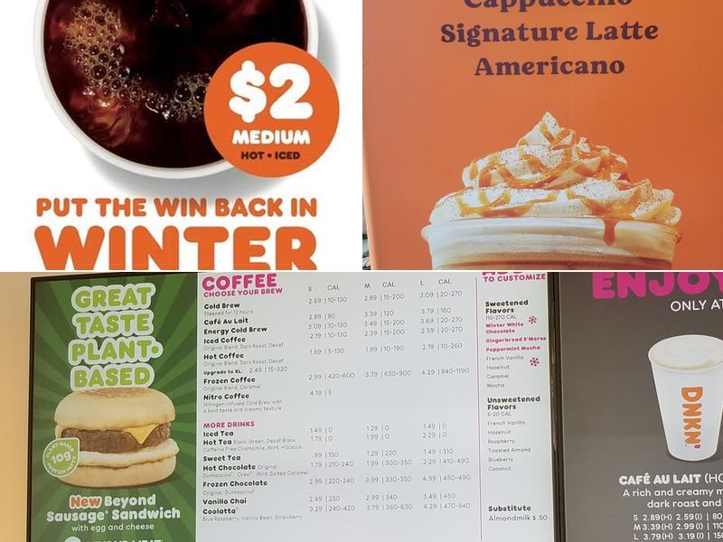 Dunkin' Menu