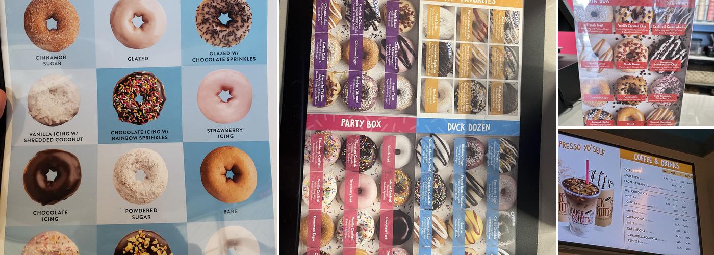 Duck Donuts Menu