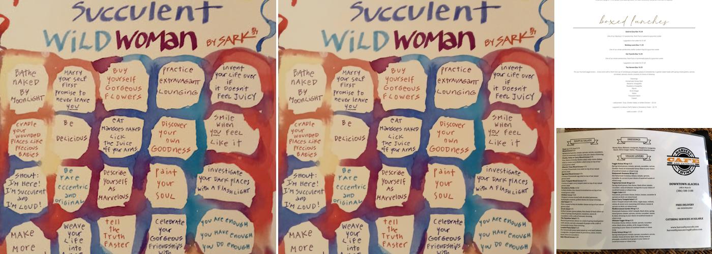 Harvest Thyme Alachua Menu