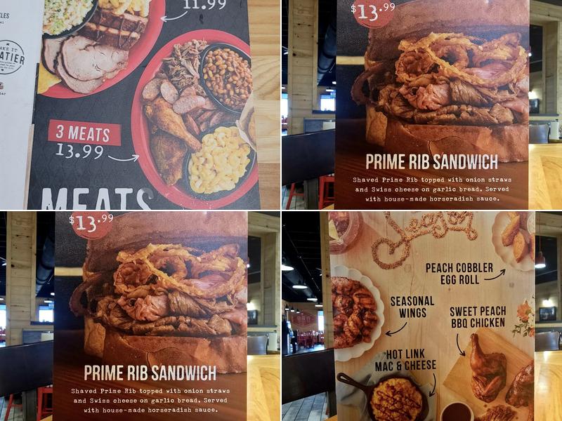 Sonny's BBQ Menu