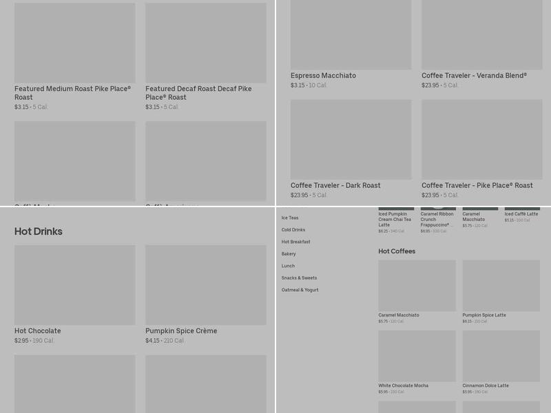 Starbucks Menu