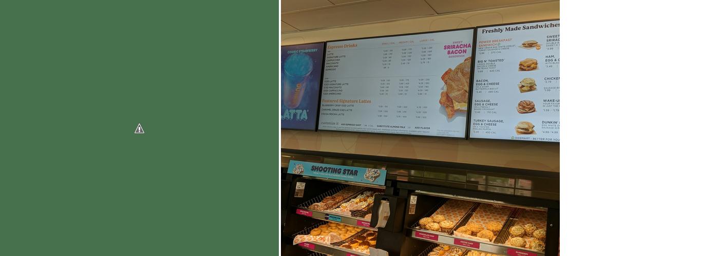 Dunkin' Menu