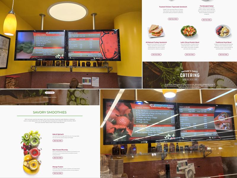 Nature’s Table Menu