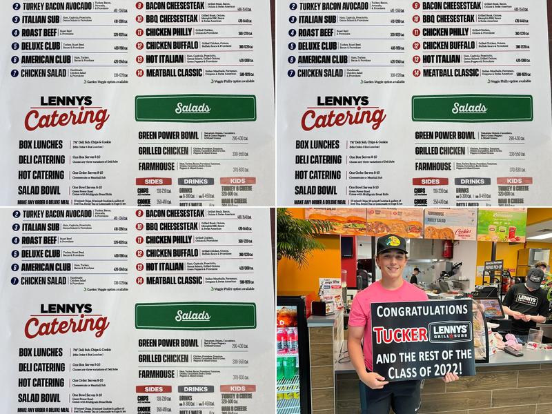 Lennys Grill & Subs Menu