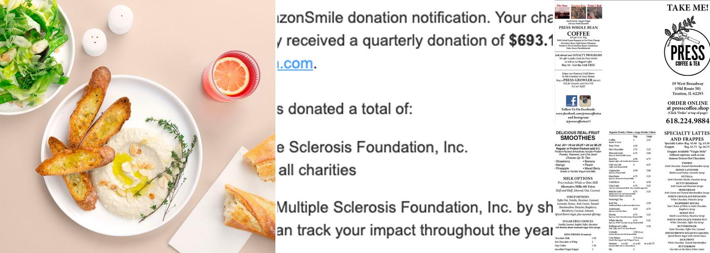 Press Coffee and Tea Menu