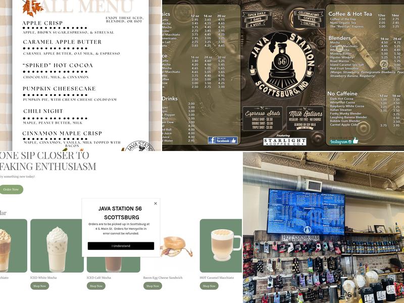 Java Station 56 Menu