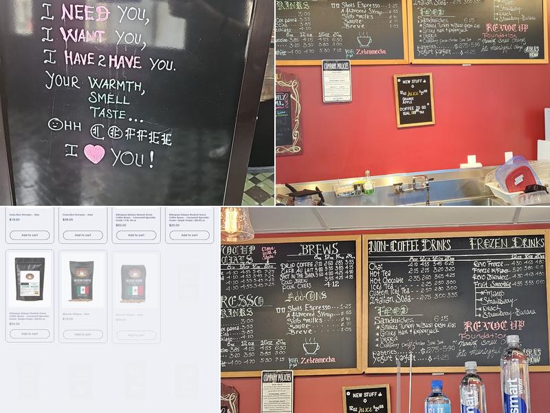 Revocup Coffee Menu