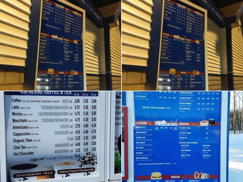 Aroma Joe's Coffee Menu