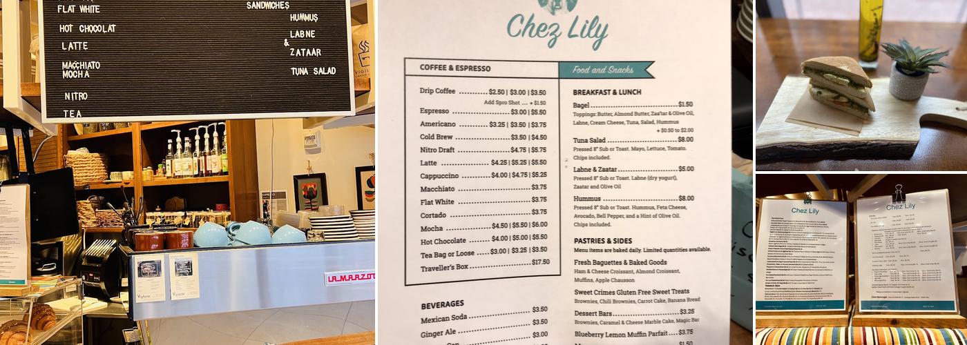Chez Lily Menu