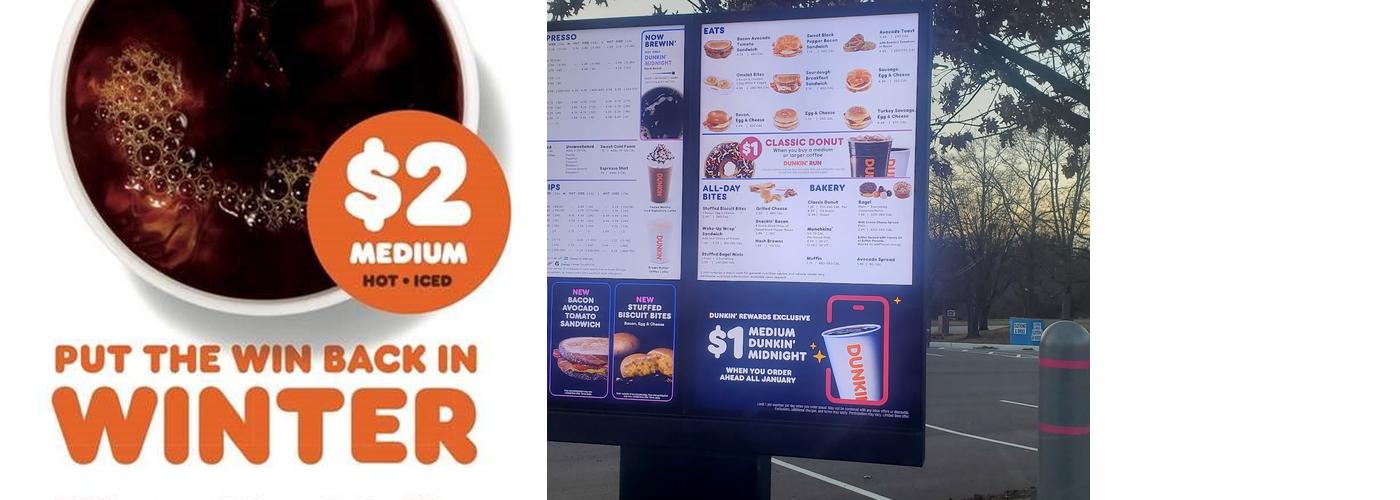 Dunkin' Menu