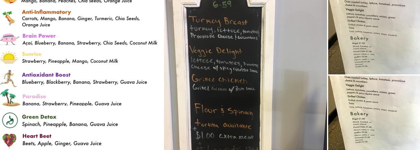 Eat Well Juice Bar Menu
