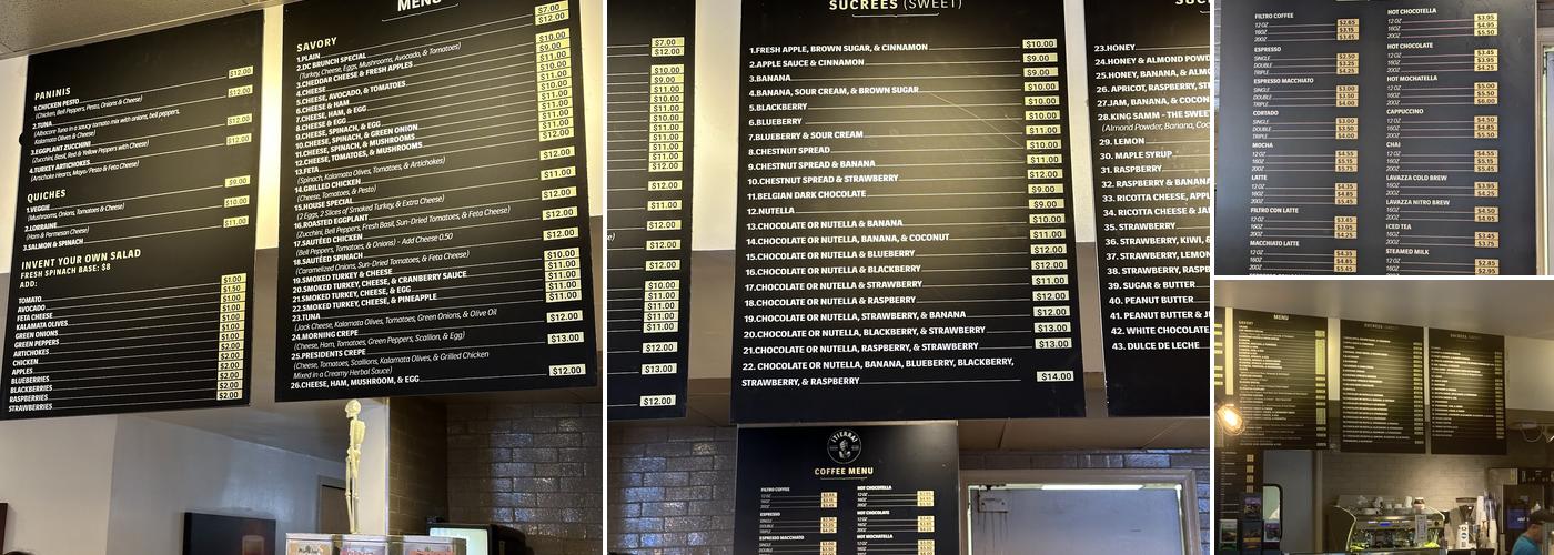 Point Chaud Café & Crêpes Menu