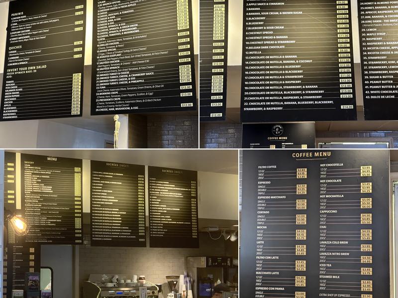 Point Chaud Café & Crêpes Menu