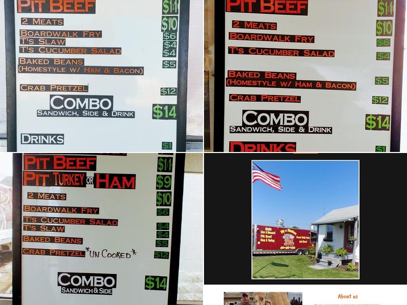 Pit n Pinchers LLC Menu