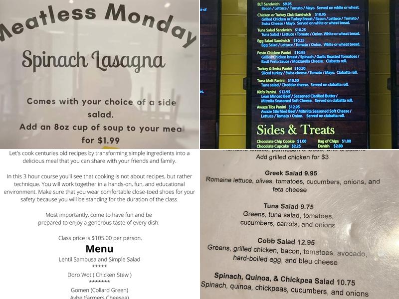 Lemon Slice Cafe Menu