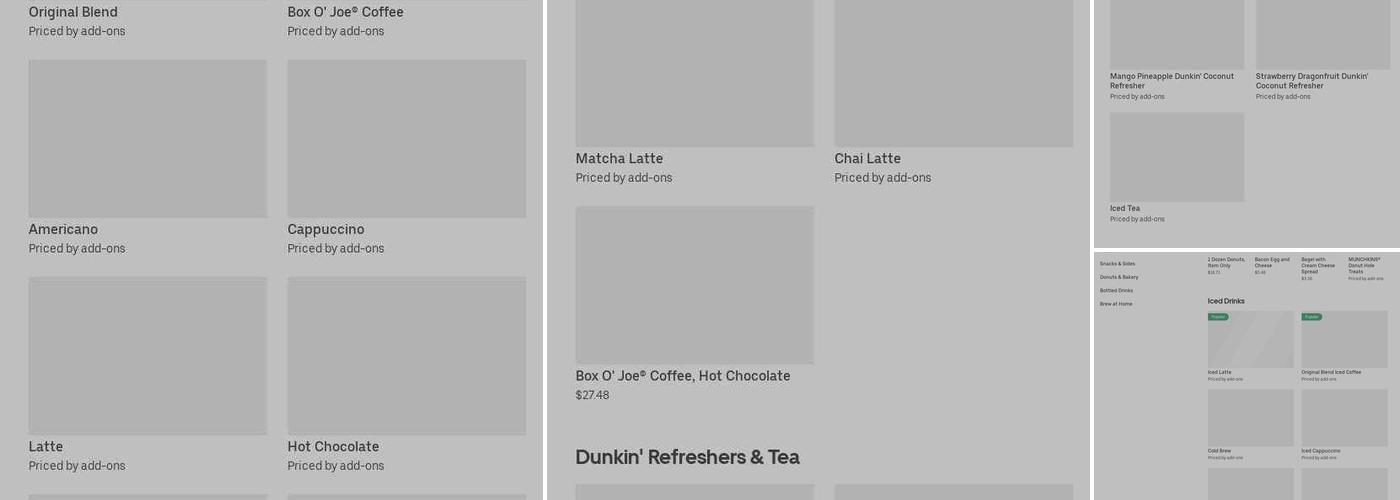 Dunkin' Menu