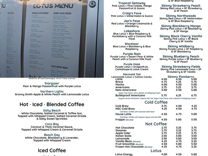 Northern Grounds Coffeehouse Menu