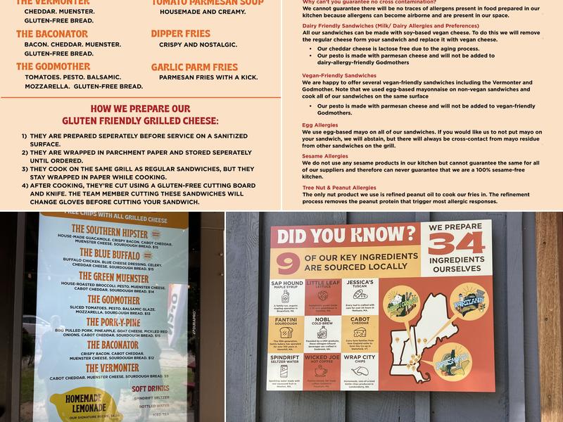 The Cheese Louise Commissary Menu