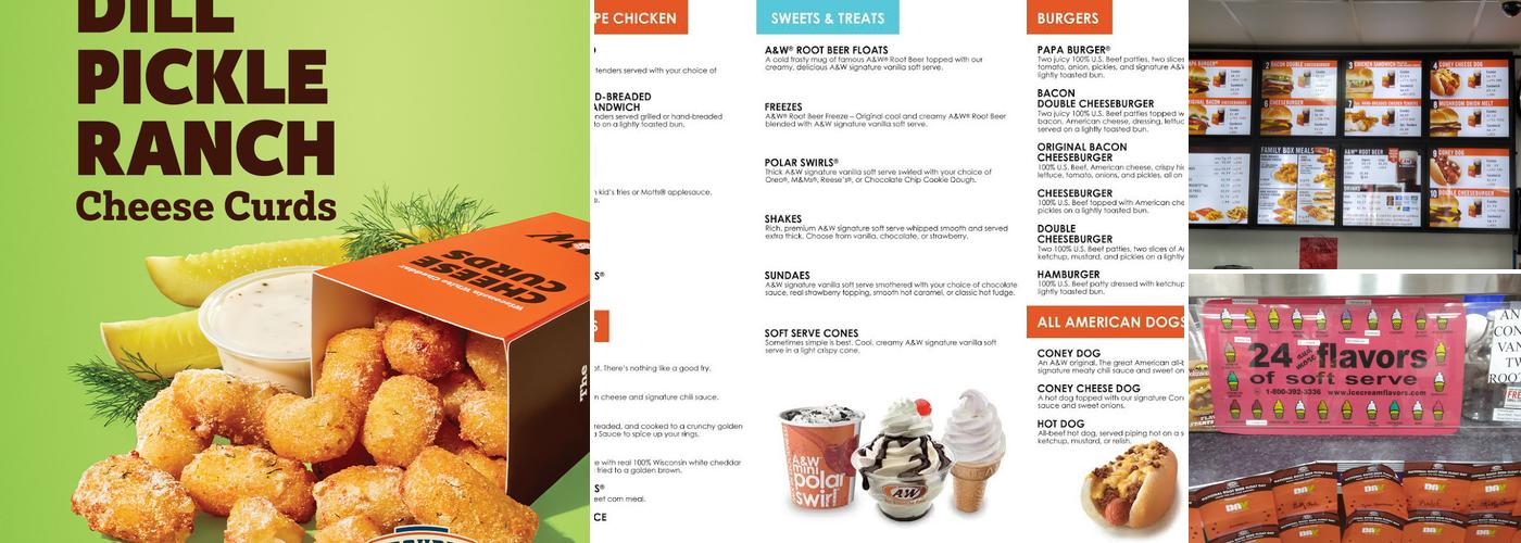 A&W Restaurant Menu