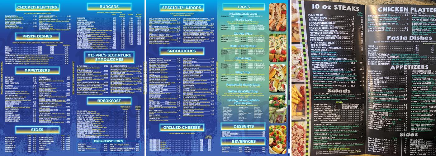 Mi Pal's Deli Menu