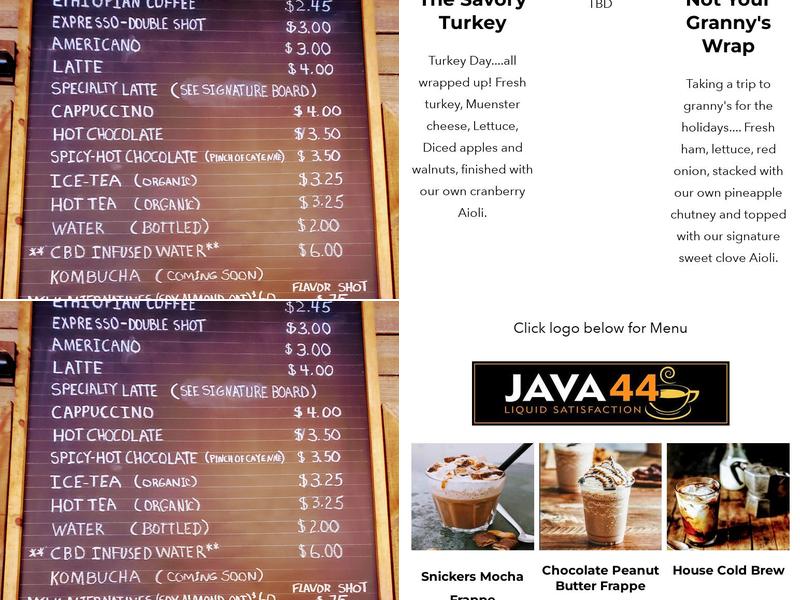 Java44 Menu