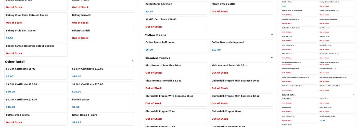 Coffee Cures Everything Menu