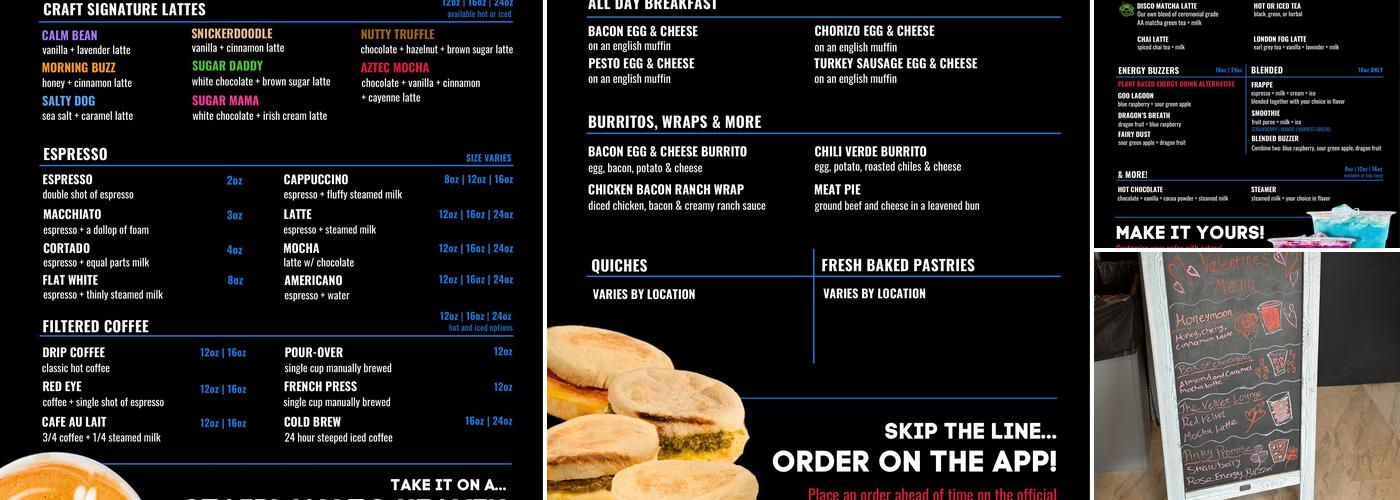 Coffee Republic & Bakery Menu