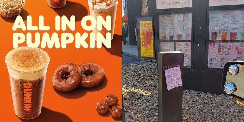 Dunkin' Menu