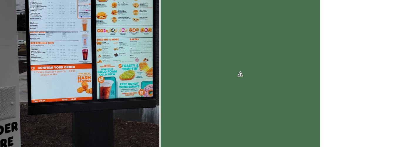 Dunkin' Menu