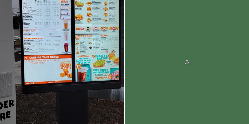 Dunkin' Menu