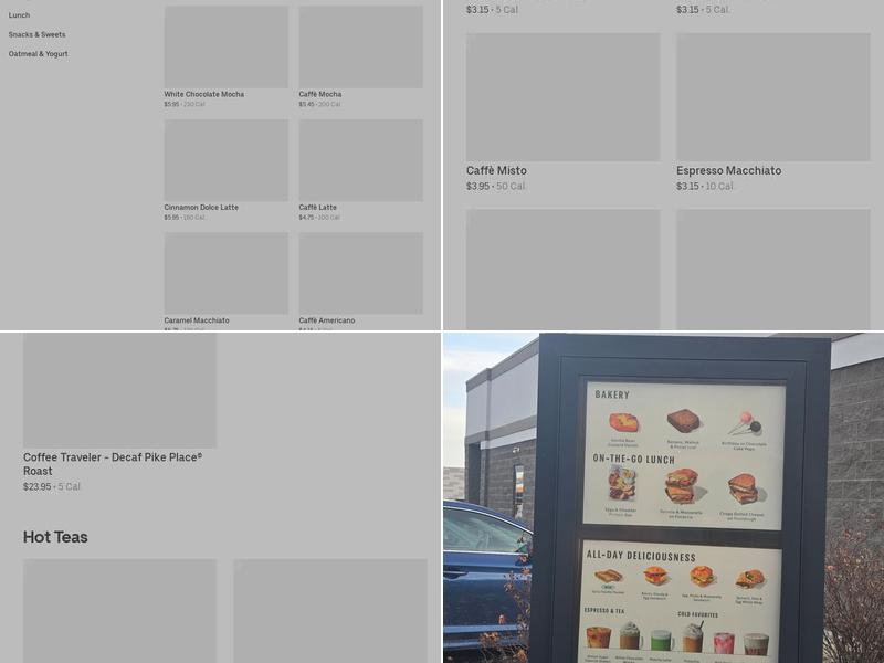 Starbucks Menu