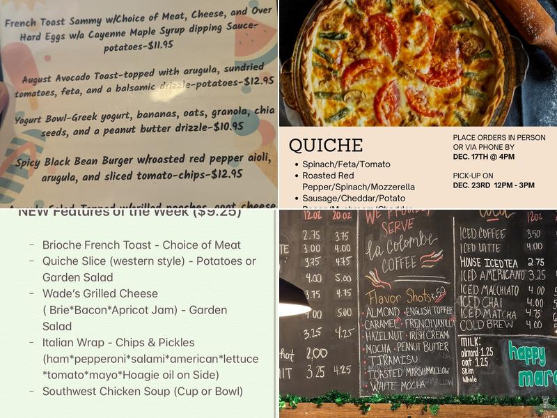 Rise and Grind Cafe Menu