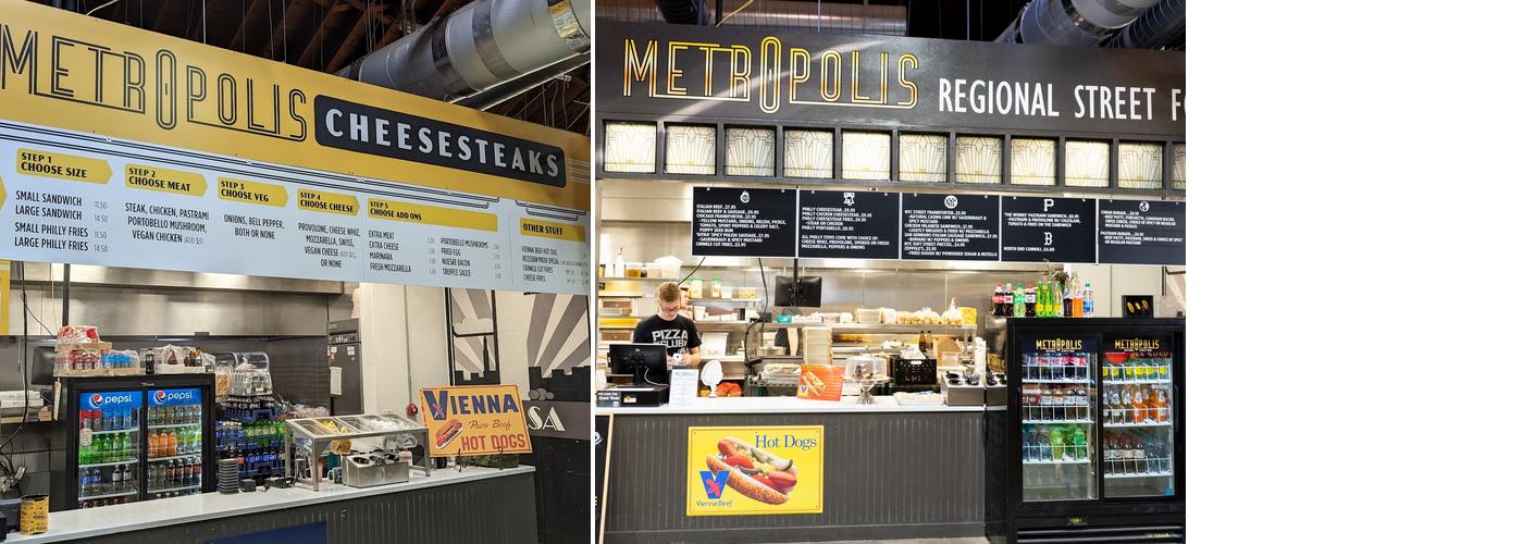 Metropolis Cheesesteaks at Mother Road Market Menu