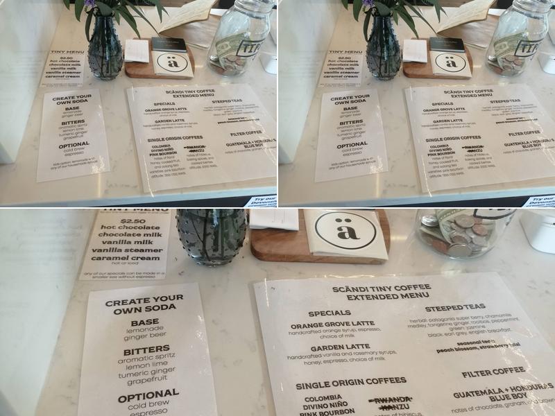 Scändi tiny coffee Menu