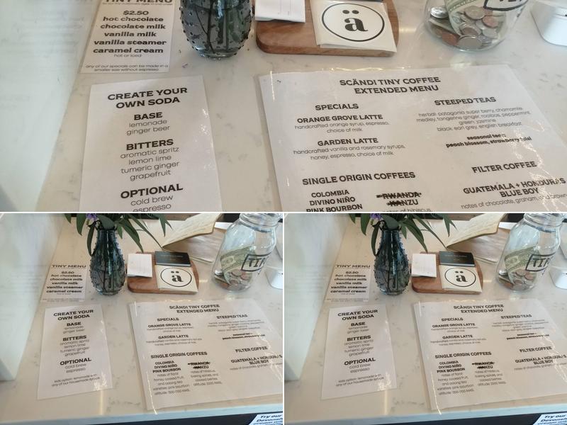 Scändi tiny coffee Menu