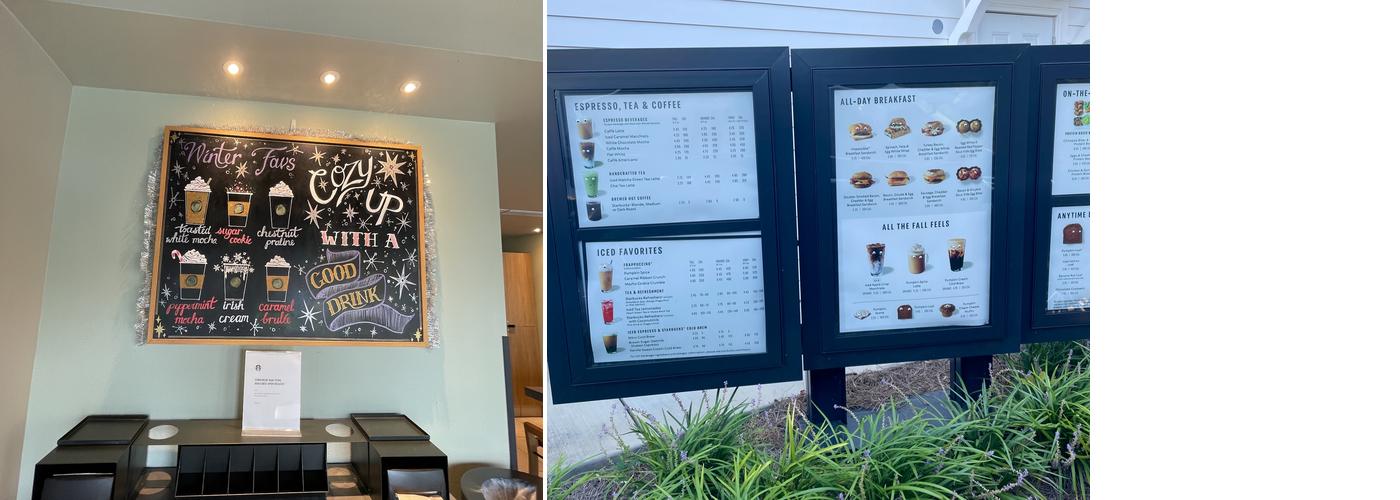 Starbucks Menu