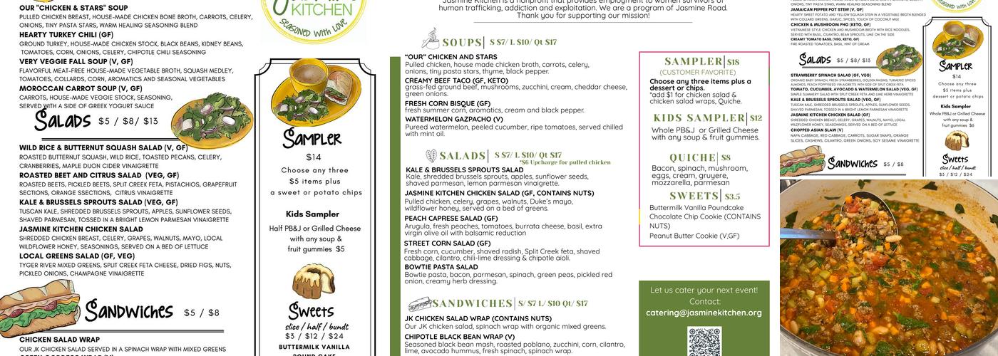 Jasmine Kitchen Menu