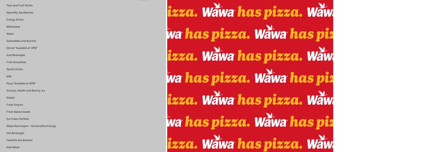 Wawa Menu