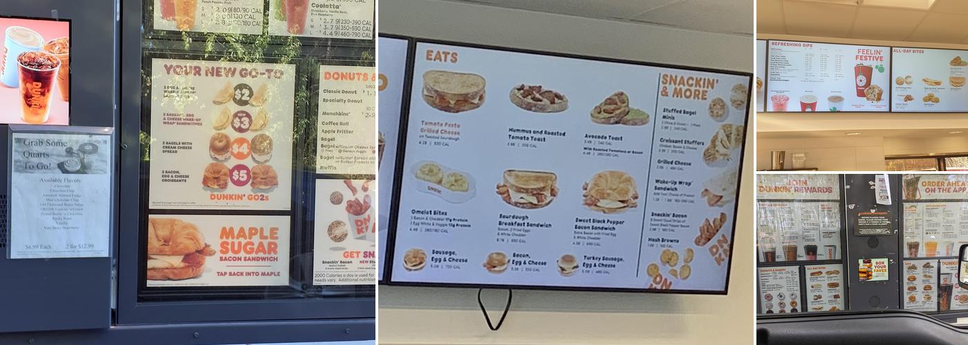 Dunkin' Menu