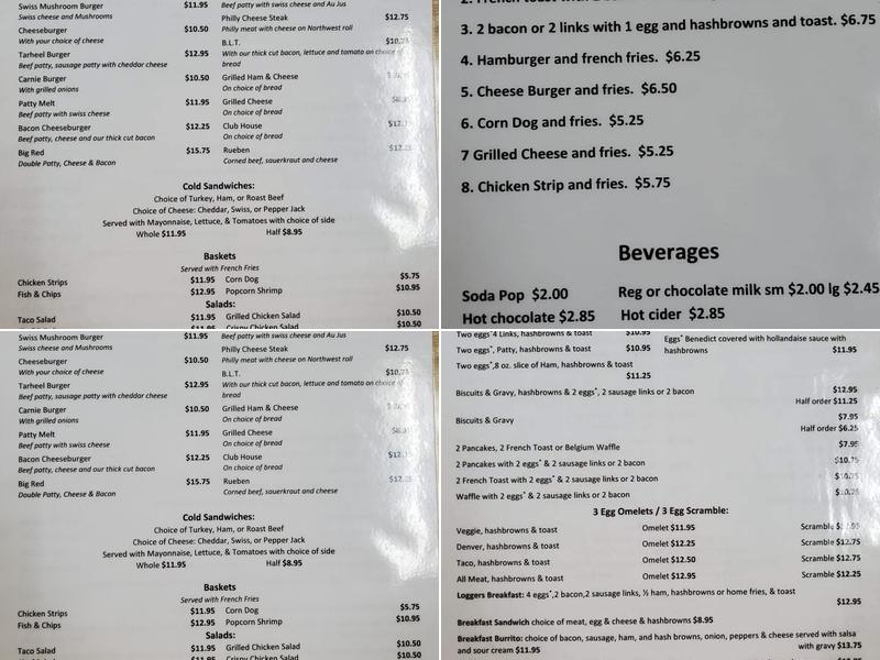 Bonnie Jo's Menu