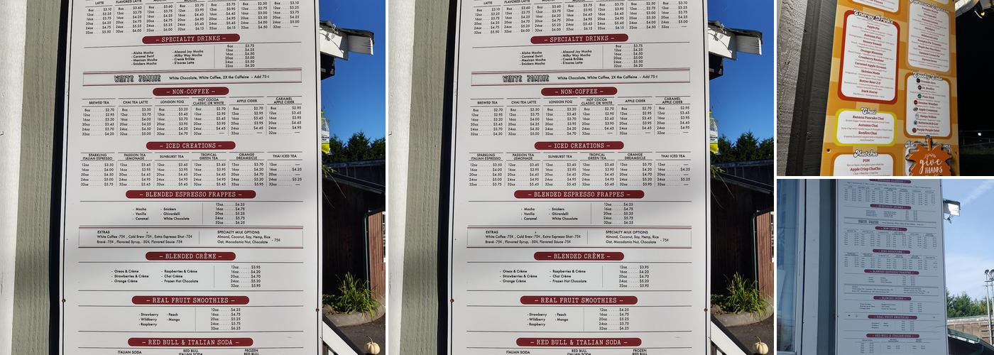 Grounds Coffee Co. Menu