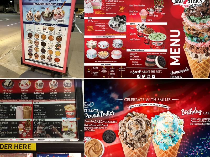 Bruster's Real Ice Cream Menu
